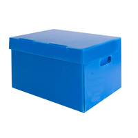 A3 A4 taille personnalisée polypropylène Coroplast plastique Archive Racking Box fichier Document boîte de rangement pour le bureau