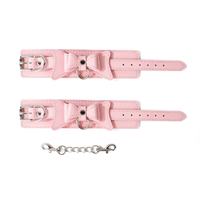Nouveaux jouets BDSM rose avec nœud, menottes, attaches de jambe, dispositifs de retenue, attaches de cheville, produits de jeu pour adultes