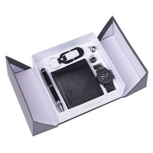 High Quality Luxury <b>Gift</b> <b>Sets</b> Corporate Business <b>Gift</b> <b>Sets</b> Fashion <b>Gifts</b> 5 Pieces/<b>Set</b> with Wallet+Cufflinks+Keychain+Watch+Pen - Product Image 1