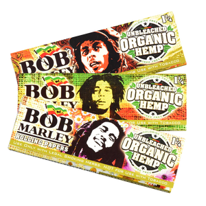Papel de fumar Bob Marley sin blanquear - Tamaño King (110 mm) - Caja de 50 cuadernos (33 hojas por cuaderno) para vapear y fumar - Product Image 3