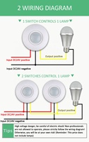 TAD-K218D DC24V intelligent robinet avec motion sensor détecteur de mouvement sans fil led nuit capteur de mouvement des lumières sans fil led night lights