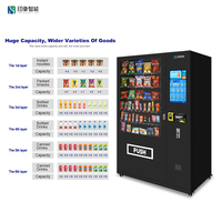 Distributeur automatique extérieur de boissons et de collations à grand écran équipé d'un auvent étanche pour les ventes par tous les temps