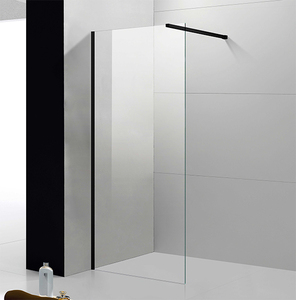 <span class=keywords><strong>Porte</strong></span> de douche <span class=keywords><strong>coulissante</strong></span> moderne en verre trempé de 8 mm, cadre en aluminium poli, verre clair/givré, roulettes en alliage de zinc, salle de bain - Product Image 6