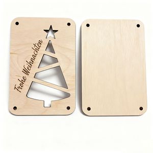 Nuevos artículos navideños transfronterizos, que incluyen tarjetas de regalo de dinero navideño, decoraciones para el hogar de madera y artesanías de madera. - Product Image 5