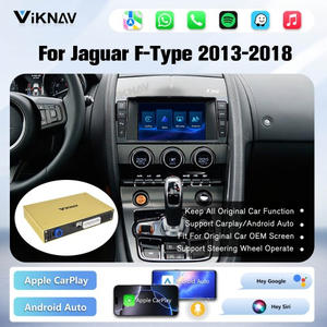 Viknav Linux System Wireless Carplay <b>Android</b> Auto Decoder <b>Box</b> For Jaguar F-Type 2013-2018 GPS Navigatipn Original Screen - Product Image 2