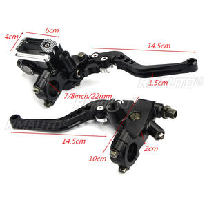 Levier de frein hydraulique et poignée d'embrayage pour moto, 22 cm, 7/8 pouces, avec réservoir, pour Honda et Yamaha - Product Image 6