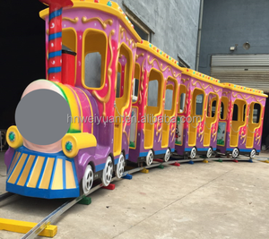 Pista de fábrica, tren <span class=keywords><strong>Tomas</strong></span>, instalaciones de entretenimiento, parque de atracciones, área escénica cuadrada, Tren Eléctrico turístico de pasajeros grande - Product Image 4