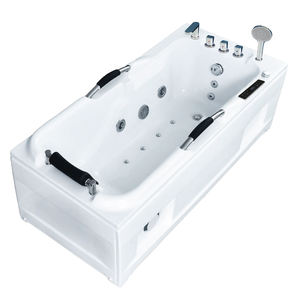 Mandrex Jacuzzier Modern <strong>Japanese</strong> 1.7-Meter Free-Standing ABS Rectangle Shaped Hot <strong>Tub</strong> Vortex Surf Air Massage <strong>Soaking</strong> Drainer - Product Image 6