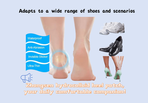 Nuevo parche hidrocoloide para el talón que protege los pies reduciendo la presión promoviendo la curación parche para el cuidado de los pies de grado médico - Product Image 4
