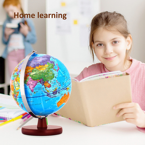 Globo Terráqueo Iluminado para Niños y Adultos de Todas las Edades con Soporte de Madera 7 en 1 - Globo con <span class=keywords><strong>Mapa</strong></span> de Estrellas, Vista Nocturna y Constelaciones - Product Image 3