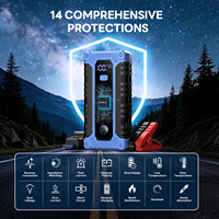Démarreur d'urgence portable 12 V pour batterie de voiture, pour jusqu'à 10 L de diesel ou 7 L d'essence