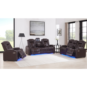 Divano Elettrico Moderno Italiano in Vera Pelle Multifunzionale con Funzione Reclinabile e Combinazione ad <span class=keywords><strong>Angolo</strong></span> in Metallo - Product Image 1