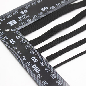 Bán Buôn 3/4/5/6/8/9/10/12/14Mm Trắng/Đen Mỏng Vòng Ban Nhạc Đàn Hồi Đàn Hồi Sợi Dây Thừng Đám Cưới May Mặc Đàn Hồi Băng - Product Image 5