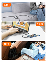 Câble de charge rapide USB 2.0 Type-C 3A CableCreation avec gaine en nylon tressé pour ordinateur et appareil photo