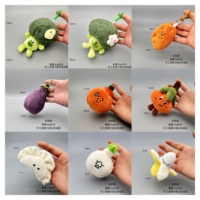 Fabriek Gemengde Groothandel 10-15CM Klauwpoppen Grappige Groenten Fruit Pluche Speelgoed Creatieve Hangertjes Kinderen Cartoon Dieren Speelgoed