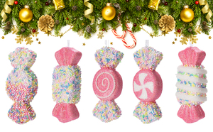 Adornos <span class=keywords><strong>de</strong></span> Caramelo Navideños, Decoraciones Colgantes <span class=keywords><strong>de</strong></span> Bastones <span class=keywords><strong>de</strong></span> Caramelo con Purpurina para Árbol <span class=keywords><strong>de</strong></span> Navidad, Decoración en Espiral <span class=keywords><strong>de</strong></span> Caramelo para Fiestas y Suministros - Product Image 6