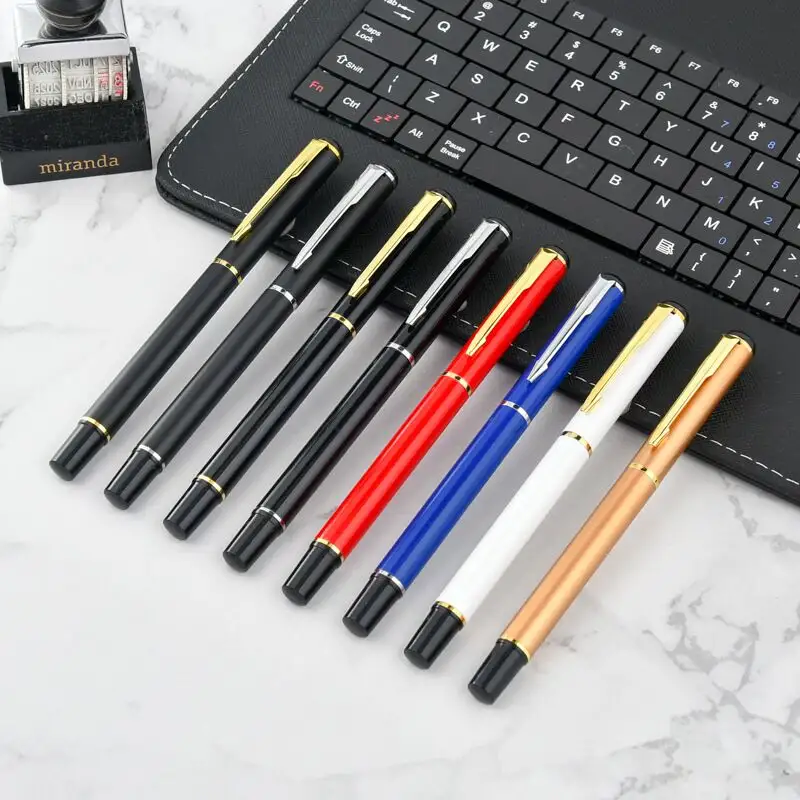 Metal tükenmez kalem ile özel Logo lazer baskı inci kalem iş hediyeler