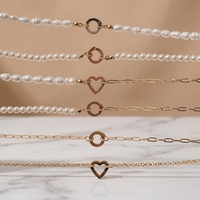 [Envío Inmediato] Collar de Flores de Acero Inoxidable XF, Chapado en Oro de 18K con Incrustaciones de Circonio, Joyería Impermeable 316L para Mujer, Regalo