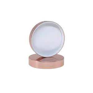 89/400 Rose Gold Aluminum Screw Lid Cosmetic Bottle Cap Lids Caps Closures Custom Color Logo