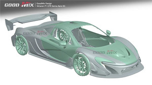 ชุดแต่งคาร์บอนไฟเบอร์ McLaren P1 สไตล์ GTR สำหรับกันชนหน้าและหลัง สภาพใหม่ - Product Image 2
