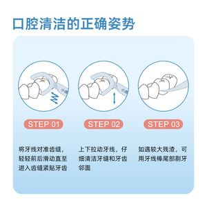 ไหมขัดฟันลิตเติ้ลเดียร์แมมมี่ แพ็คครอบครัว ดูแลอย่างละเอียดและเรียบเนียน ไม้จิ้มฟันพลาสติกไทเกอร์ พร้อมไหมขัดฟันแบบแท่ง ขายส่งจากโรงงาน - Product Image 1