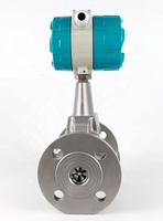Medidor de Flujo Vortex 4-20mA RS485 IP65 para Gas, Acero Inoxidable, con Brida y Abrazadera