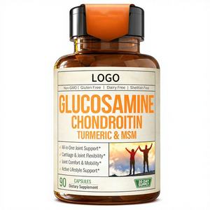 Yüksek Etkili Glukozamin Kondroitin MSM Kapsülleri Zerdeçallı Eklem Desteği Kıkırdak Onarımı Vegan Takviyesi - Product Image 1