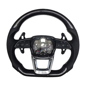 Volante Deportivo de Cuero Perforado en Oferta para Audi A3 A4 A5 A6L A8 Q3 Q5 Q7 Q8 TT B9 - Product Image 1
