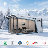 Maison capsule spatiale de luxe, villa modulaire préfabriquée, hôtel-resort, cabane portable, maison intelligente, structure en acier, design personnalisé
