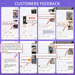 สร้อยคอเทนนิสเพชรโมซานไนต์ทรงเหลี่ยมเจียระไนแบบบริลเลียนท์เคลือบทองคำขาว 925 สำหรับผู้ชายสไตล์ฮิปฮอป ขายส่ง - Product Image 5