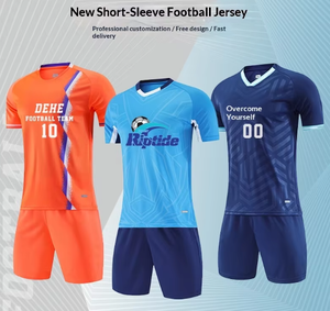 Traje de Fútbol Deportivo de Verano, Compra en Grupo, Unisex, Adulto, Manga Corta, Estampado, Traje de Entrenamiento, Uniforme de Equipo de Competición para Estudiantes - Product Image 4