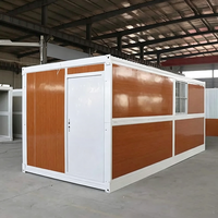 Maison conteneur pliable d'usine, mini-maison préfabriquée pour campus universitaires, bureaux, ateliers – Kit de maisons pliantes
