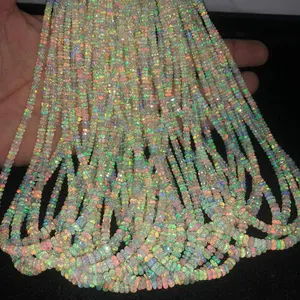 Free Shipping Finest Quality Wholesale Price 2mm 3mm 4mm Rondelle Beads Ethiopian Opal From Manufacturer Supplier