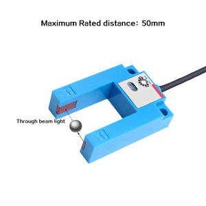 Bxuan u-loại thông qua chùm cảm biến quang học NPN PNP không có NC đầu ra proxim Khoảng cách phát hiện 30mm quang điện chuyển đổi - Product Image 3