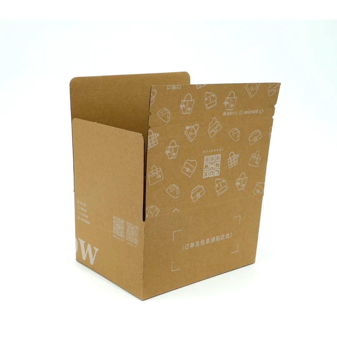 Wholesale Custom Logo Manufacturer Corrugated Shipping Boxes Custom Logo Paper Packaging Box With Strip and Stick Adhesive