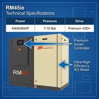 Compresseur d'air rotatif à vis Ingersoll Rand RM45ie 45 kW 60 CV Nextgen Premium Efficiency