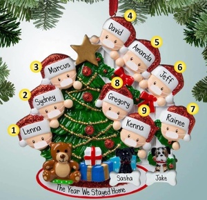 Ornement de porte en résine Joyeux Noël et Bonne Année, décoration suspendue pour <span class=keywords><strong>la</strong></span> maison et <span class=keywords><strong>la</strong></span> <span class=keywords><strong>famille</strong></span> étendue - Product Image 1