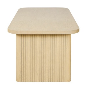 Mesa Consola de Madera Rectangular, Independiente, con Estante Sólido y Diseño sin Respaldo - Product Image 5
