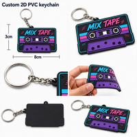 Porte-clés en PVC 3D personnalisés, cadeau souvenir promotionnel, porte-clés de dessin animé mignon de haute qualité personnalisé