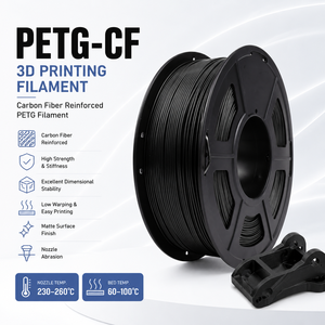 Filamento 3D LONQI PETG-CF de Alta Resistencia para Ingeniería, 1.75mm, 1kg, Fibra de Carbono PETG, Reemplazo de Metal, Hilo Plástico 3D - Product Image 2