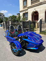Ventes directes d'usine Moto de motocross à trois roues inversée électrique Tricycle inversé Convertible Supercar