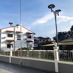 ไฟ RGB พลังงานแสงอาทิตย์ LED กลางแจ้งพร้อมเสาสำหรับถนนสวนแสงดนตรีสีสันสดใสรูปยูเอฟโอ MJ-EW800พาณิชย์ IP65 - Product Image 5