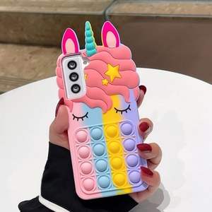 Huayuan deprimibile Coque rosa Cartoon Smart Phone <span class=keywords><strong>Cover</strong></span> in Silicone custodie per cellulare per <span class=keywords><strong>Samsung</strong></span> A12 A32 A42 <span class=keywords><strong>A52</strong></span> A72 A02s - Product Image 2