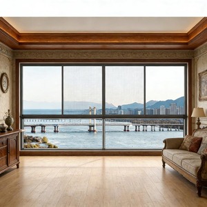 Fenêtre coulissante horizontale en aluminium à rupture de pont thermique, <span class=keywords><strong>double</strong></span> <span class=keywords><strong>vitrage</strong></span> insonorisé, design moderne NFRC, sur mesure - Product Image 2