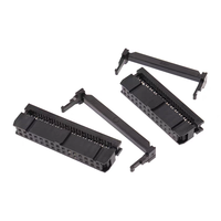 Connecteur de câble ruban IDC 22P, pas de 2,54 mm, fiche femelle à sertir pour câble plat