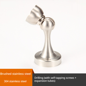 Bloqueur de <span class=keywords><strong>porte</strong></span> magnétique anti-collision en acier inoxydable 304, antivol, fixation au sol, durable, installation facile - Product Image 4