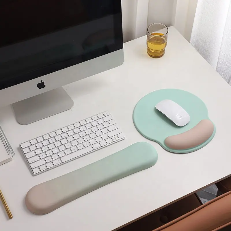 Toptan çin klavye pedi ergonomik oyun jel Mouse Pad bilek dinlenme