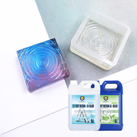 Résine époxy transparente cristalline GORVIA DIY 1:1 à deux composants, colle époxy AB