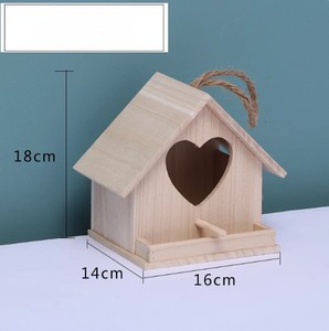 Caja de Cría para Pájaros de Madera Maciza para Exteriores, Casa para Pájaros de Forma Cuadrada, Uso en Todas las Estaciones - Product Image 3
