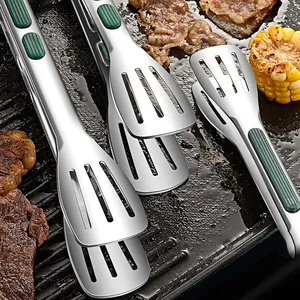 Nouvelles pinces alimentaires en acier inoxydable pour barbecue, viande, salade, pain, pince de buffet antidérapante, outils de cuisine, gadgets de cuisine - Product Image 2